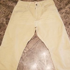 Mens Express Vintage twill khaki pants.